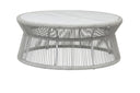 Miami - Table With Honed Cararra Marble Top