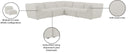 Miramar - 5 Piece Modular Sectional - Meridian Furniture - Stationary Sectionals - Elite Enclave Home