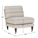 Chatsworth - Modern Slipper Chair - White