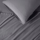 Microfiber - Twin Long All Season Wrinkle Free Sheet Set - Charcoal