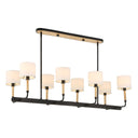 Franconia - 8 Light Pendant - Black / White - Uttermost - Pendant Lighting- Elite Enclave Home