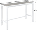Nizuc - Outdoor Patio Rectangle Bar Table - Meridian Furniture - Bar Tables- Elite Enclave Home