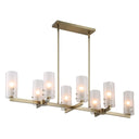 Mistie - 8 Light Linear Chandelier - Bronze - Uttermost - Chandeliers- Elite Enclave Home