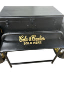 Old Time Delivery Box Table With Storage - Black