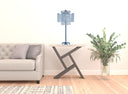 Glam Two Tier Chandelier USB Table Lamp - Silver