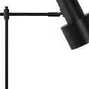 Metal Round USB Table Lamp With Black Drum Shade - Black - HomeRoots - Table Lamps - Elite Enclave Home
