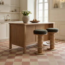 Nio - Swivel Counter Stool - Dark Green / Light Brown - Moe's Home Collection - Counter Height (24" - 27") - Elite Enclave Home