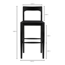 Owing - Barstool - Black - Moe's Home Collection - Bar Height (28" - 30") - Elite Enclave Home