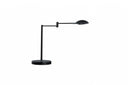 Metal Swing Arm Desk Table Lamp With Shade - Black