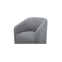 Sandy - Fabric Rolling Dining Chair - Gray - Moe's Home Collection - Arm Chairs - Elite Enclave Home