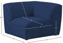Miramar - Corner Chair - Meridian Furniture - Corners - Elite Enclave Home