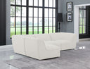 Miramar - 4 Piece Modular Sectional - Meridian Furniture - Stationary Sectionals - Elite Enclave Home