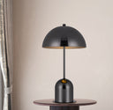 Desk Table Lamp With Half Dome Shade - Gunmetal Dark Gray