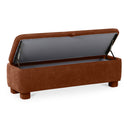 Ichigo - Storage Bench - Orange - Moe's Home Collection - Storage Benches - Elite Enclave Home