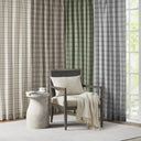 Anaheim - 50x63" Plaid Rod Pocket And Back Tab Curtain Panel With Fleece Lining - Brown - Madison Park - Curtains & Drapes - Elite Enclave Home