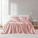 Satin - 4 Piece Twin Luxury Sheet Set - Blush