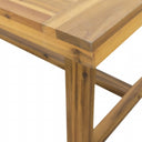 Solid Wood Outdoor Dining Table - Natural
