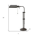 Metal Adjustable Table Lamp With Bronze Rectangular Shade - Bronze - HomeRoots - Table Lamps - Elite Enclave Home
