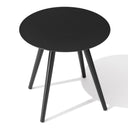 Rounded Metal Outdoor Side Table - Gray