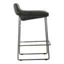 Starlet - Counter Stool Leather (Set of 2) - Onyx Black - Moe's Home Collection - Stool Sets - Elite Enclave Home