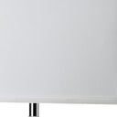 Modern Table Lamp With USB - White And Silver