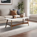 Parker - Coffee Table - Off - White / Pecan - Madison Park - Coffee Tables - Elite Enclave Home