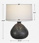 Killarney - Distressed Green Table Lamp - Black