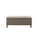 Shandra II - Tufted Top Storage Bench - Light Gray - Madison Park - Storage Benches - Elite Enclave Home