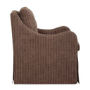 Luisa - Pinstripe Swivel Chair - Brown - Uttermost - Swivel Chairs - Elite Enclave Home