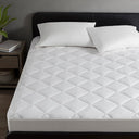Cooling Touch - Overfilled Deep Pocket Twin Mattress Pad - White