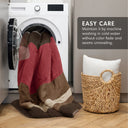 Boulder Stripe - Twin/Twin Long Pieced Comforter Set - Brick