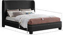 Penny - Boucle Fabric Bed - Meridian Furniture - Upholstered Beds - Elite Enclave Home
