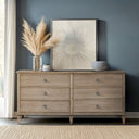 Victoria - 6 Drawer Dresser - Light Natural
