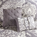 Vienna - 6 Piece Printed Duvet Cover Set - Gray