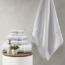 Splendor - 6 Piece Towel Set - White - Madison Park Signature - Towel Sets - Elite Enclave Home