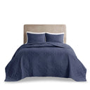 Oakley - 3 Piece Reversible Bedspread Set - Blue
