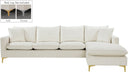 Naomi - Reversible Sectional - Meridian Furniture - Stationary Sectionals - Elite Enclave Home