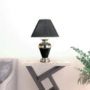 Table Lamp With Black Classic Empire Shade - Black And Gold