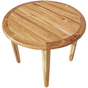 36" x 36" x 30" Rounded Solid Wood Outdoor Dining Table - Natural