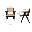 Takashi - Chair (Set of 2) - Dark Brown - Moe's Home Collection - Chair Sets - Elite Enclave Home