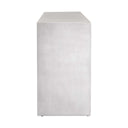 Brinson - Carved Wood 4 Door Cabinet - White / Woodtone
