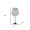 Dreamy Table Lamp With Crystal Accents - Silver