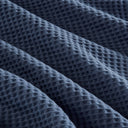 Waffle Weave - King Cotton Blanket - Indigo