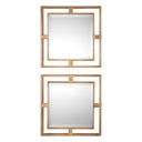 Allick - Square Mirrors (Set of 2) - Gold