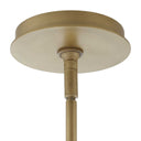 Valencia - 6 Light Glass Panel Pendant - Gold / White - Uttermost - Pendant Lighting- Elite Enclave Home