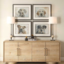 Dog Days - Framed Prints (Set of 4) - Black / Blue / Brown / Gray / Orange / White - Uttermost - Framed Print Sets - Elite Enclave Home