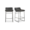 Starlet - Counter Stool Leather (Set of 2) - Onyx Black - Moe's Home Collection - Stool Sets - Elite Enclave Home