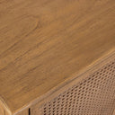 Coast - 2 Door Rattan Cabinet - Woodtone
