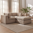 Cates - Nook Modular Sectional - Pebble - Moe's Home Collection - Stationary Sectionals - Elite Enclave Home
