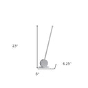 Metal Leaning Stick LED Table Lamp - White